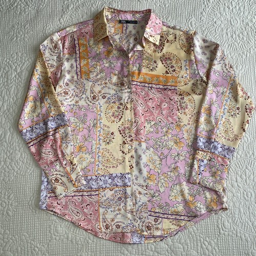 Blusa donna zara patchwork - blusa,