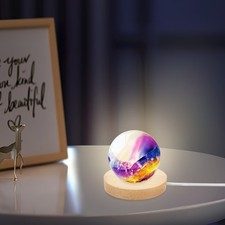  Base luminosa a LED per espositore a sfera di cristallo, supporto per luce