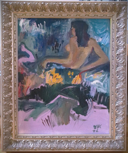 Dipinto olio tela - olio, su