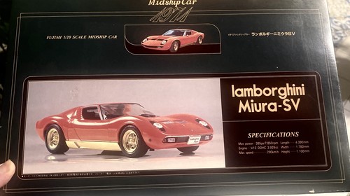 Fujimi lamborghini miura - lamborghini, sv