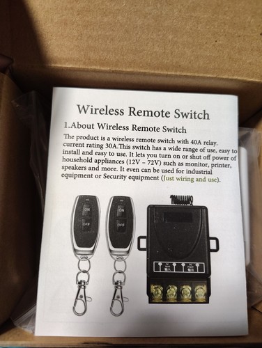 Interruttore remoto wireless