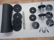 set pesi palestra usato poche volte pari al nuovo + tappetino allenamento