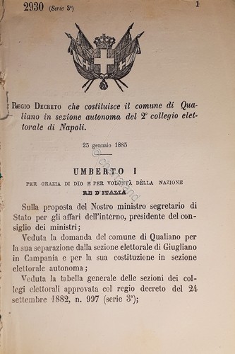 Decreto regno italia - decreto,