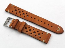 Watch Band Racing Cuir