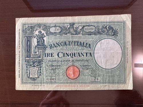 Regno italia banconota lire - regno,