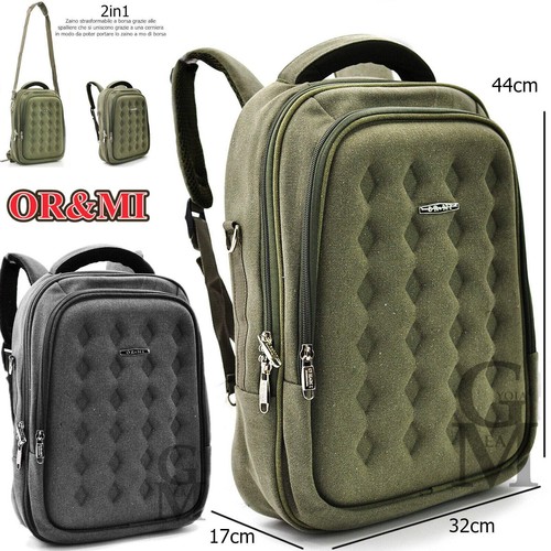 Zaino canvas tessuto - , rigido