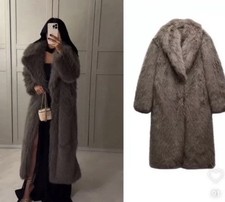 ZARA CAPPOTTO LUNGO PELLICCIA