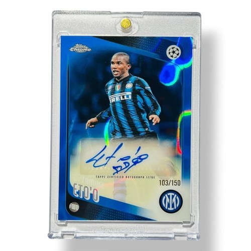 Autografo samuel eto 150 - autografo, /150