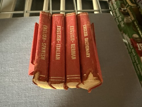 Antique book set dictionaries - antique,