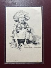 CARTOLINA DOMENICO MORELLI  - schizzi a penna