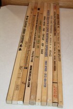 Lotto 10 QUADRATI Yardstick Legno Righello Insegna Pubblicitaria Colore Arte Artigianato Hobby