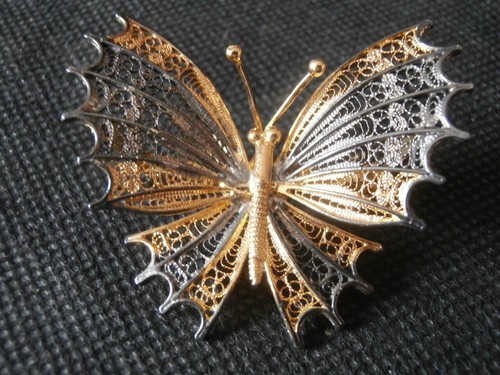 Spilla farfalla argento - farfalla,