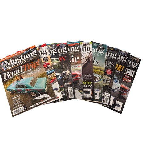 Mustang monthly magazine lot - mustang,