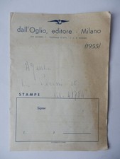DALL'OGLIO EDITORE MILANO 1955