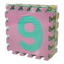 Tappeto Puzzle Morbido 29,5x29,5cm Stanza dei Giochi per Bambini 10pz Numeretti