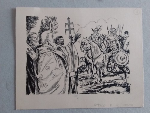 Attila papa disegno - e,