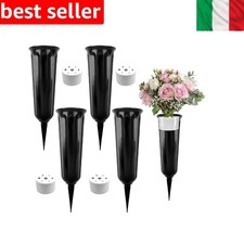 4 Pezzi Portafiori Cimitero