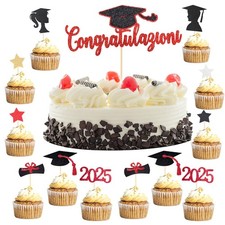 VEGCOO 33 Pezzi Toppers Laurea