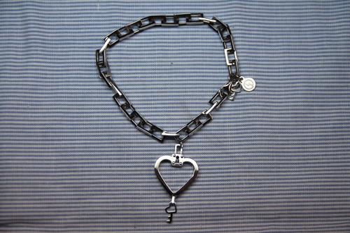 Braccialetto zoppini cuore con - braccialetto,