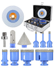 Punte Diamantate Gres Porcellanato 11 Pezzi - 6/6/8/20/35/50/68Mm X M14 Tazze Di