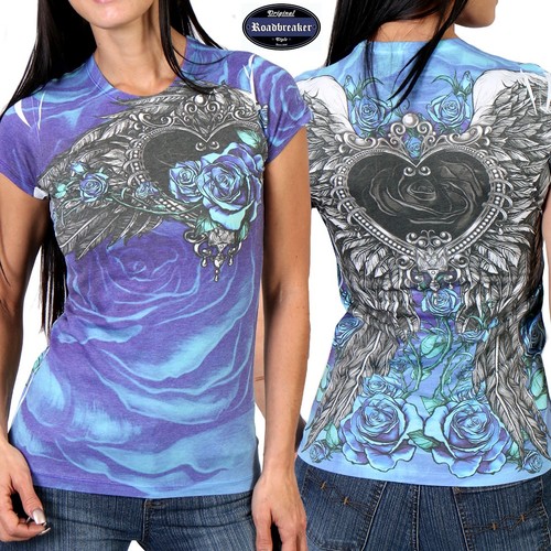 Shirt donna blu chopper - t-shirt,