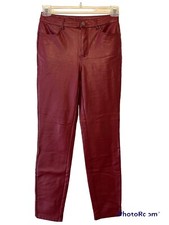 Calzedonia leggings jeans vino ecopelle