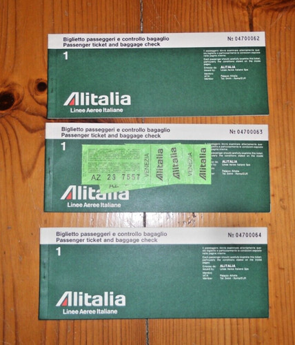 Lotto biglietti aereo - lotto, 3