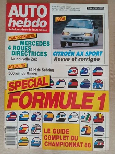 Auto hebdo 618 3 - hebdo, 30/3/1988