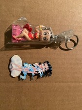 lotto portachiavi e calamita betty boop