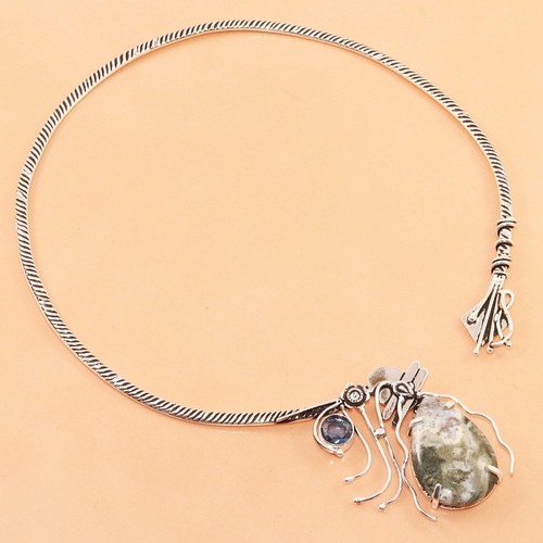 Collana ocean jasper ametista - ocean,