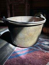 Antico calderone rame cucito a