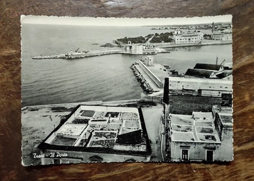 Porto trani cartolina postale - porto,