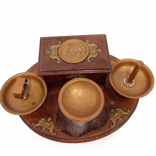Set fumo legno - ottone, vecchia