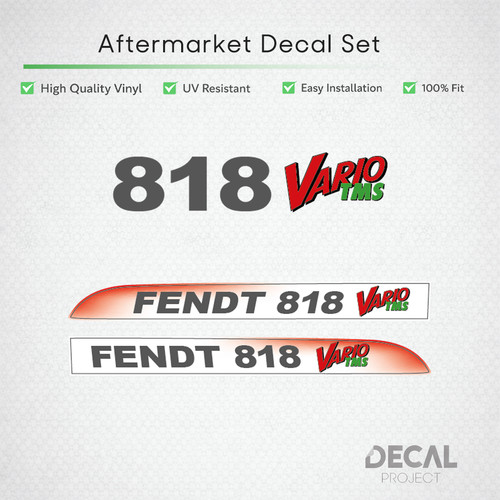 Fendt 818 vario tms decal - 818,