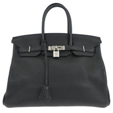 Borsa a mano Hermes Black Togo