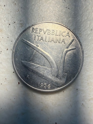 1956 lire coin from the - 1956,