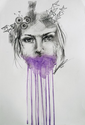 Ritratto donna disegno - donna,,