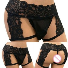 Slip intimo uomo pizzo rete