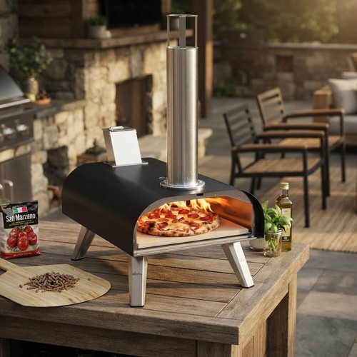 Forno pizza pellet - pizza, legna