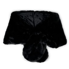 Stola pelliccia nera elegante