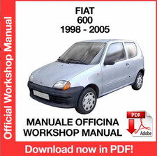 Manuale Officina Fiat 600 - dal 1998 al 2005 - [ENG]