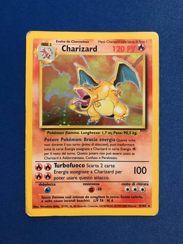 Charizard 102 set base holo - charizard, 4/102