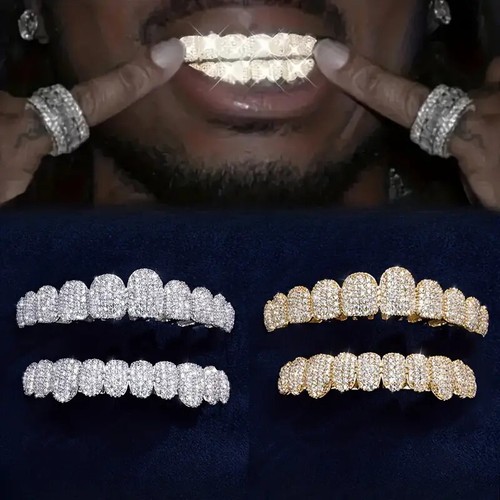 Set dieci denti placcati oro