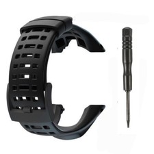 Cinturino orologio gomma morbida nero per Suunto Ambit 1 2 2R 2S Ambit 3 picco + strumento