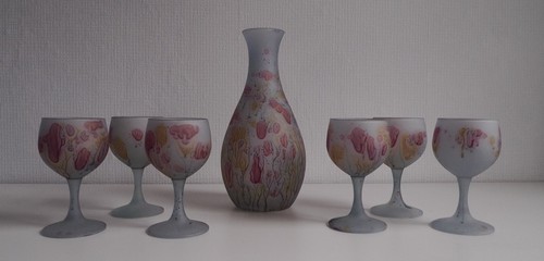 Caraffa vetro bicchieri di - caraffa,