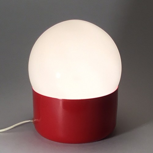 Red table lamp mezzo - lamp,