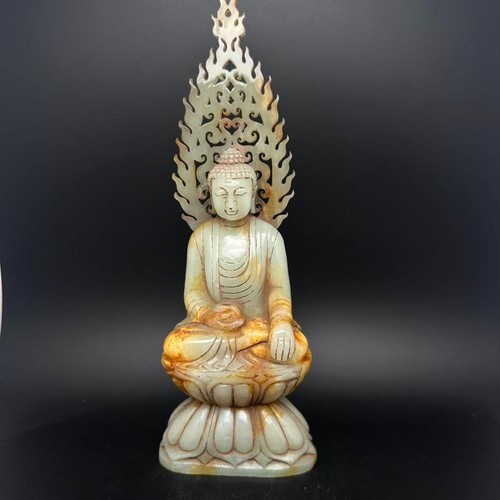 Statua buddha giada cinese - statua,