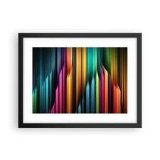 Poster 40x30cm Colorato Linee
