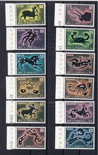 San marino 1970 zodiaco serie - marino,