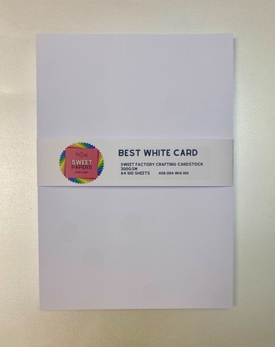 White card craft - card,